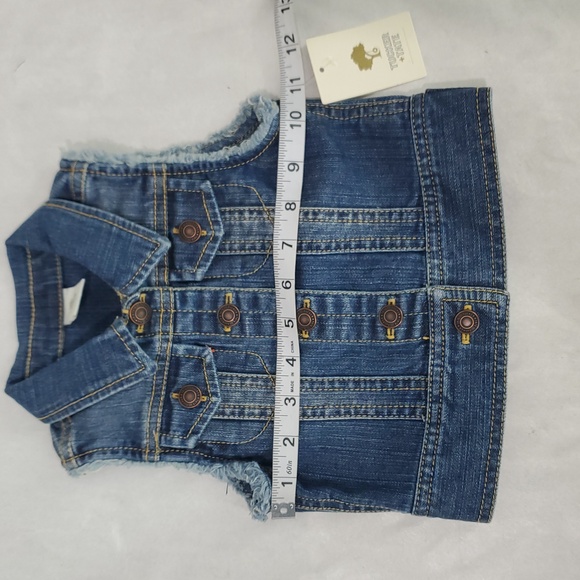 NWT Tucker and Tate girls Sz 2T denim vest jacket spring extra layer versatile - Picture 4 of 8